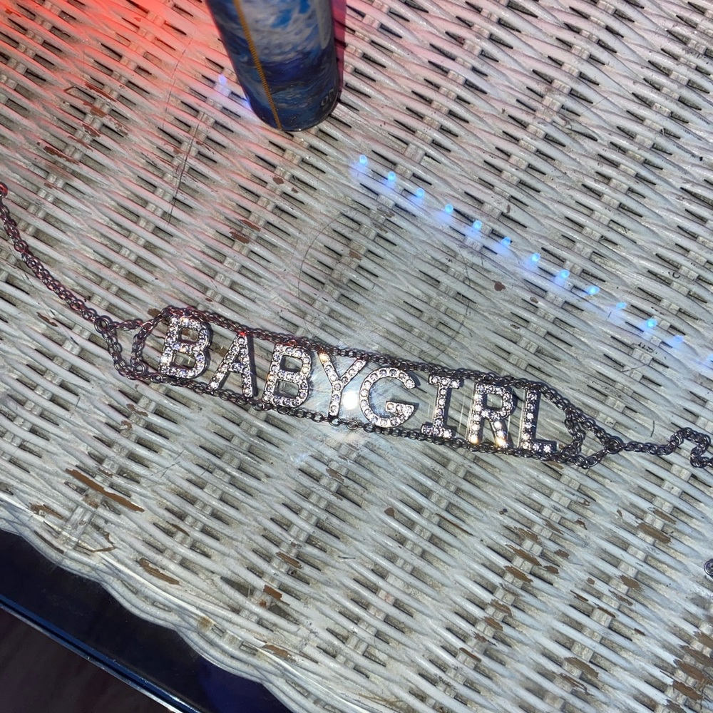 Silver Baby Girl Choker Necklace